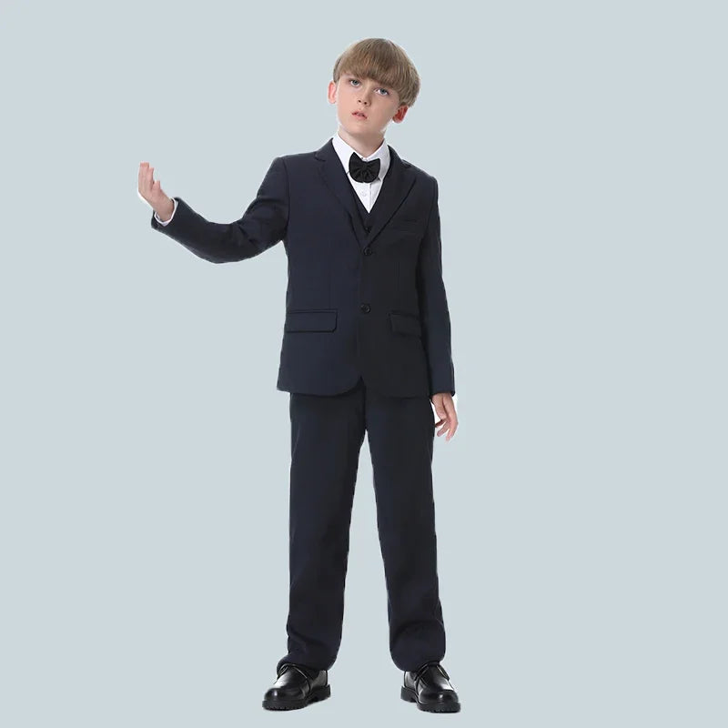 Luxury Boys' 3-Piece Blue Formal Suit